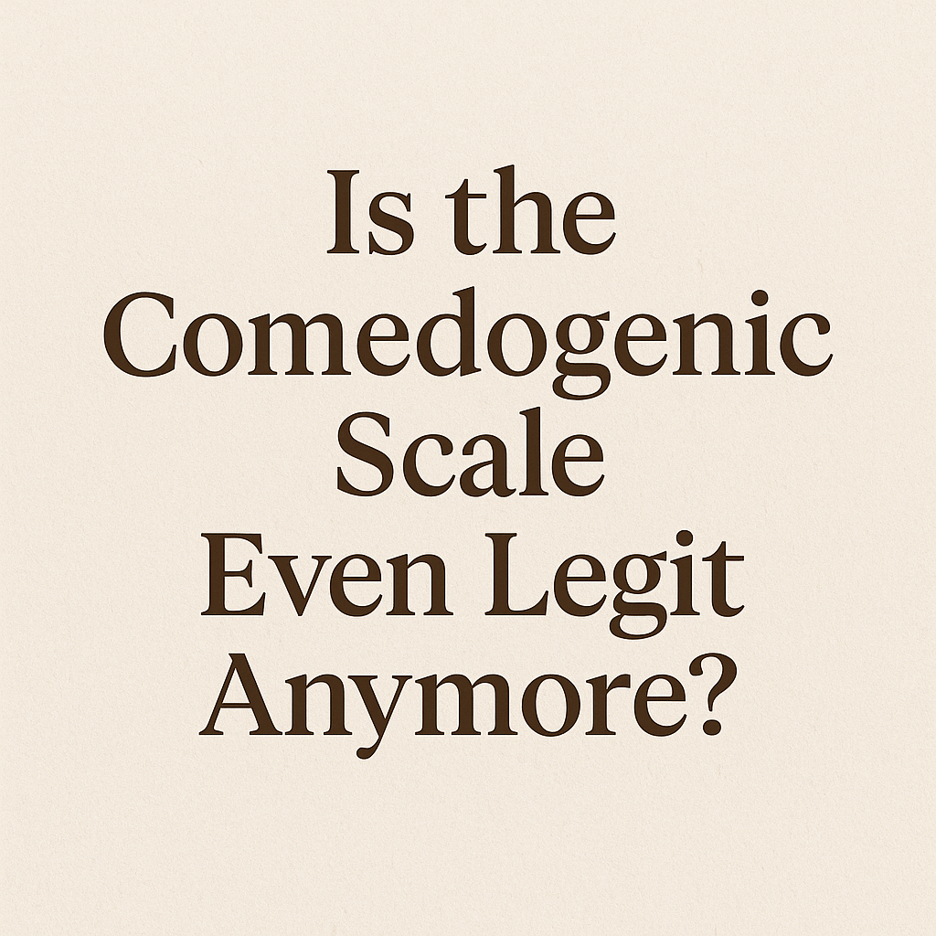 Is the Comedogenic Scale Even Legit Anymore?